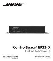 Bose ControlSpace EP22-D Guia De Instalacion