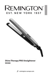 Remington Shine Therapy PRO Straightener S9300 Manual De Instrucciones