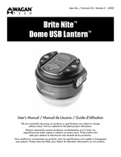 Wagan Tech Brite Nite Dome USB Lantern Manual De Usuario