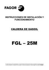 Fagor FGL-25M Instrucciones De Instalación Y Funcionamiento