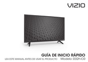 Vizio D32h-C0 Guia De Inicio Rapido