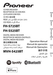 Pioneer MVH-S425BT Manual De Operacións