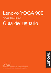 Lenovo YOGA 900 Guia Del Usuario