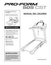 Pro-Form 505 CST Manual Del Usuario