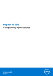 Dell Inspiron 15 5518 Configuración Y Especificaciones