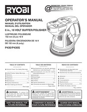 Ryobi P430G Manual Del Operador