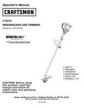 Craftsman 316.791910 Manual Del Operador