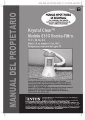 Intex Krystal Clear 638G Manual Del Propietário