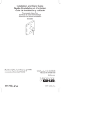 Kohler K-T14781 Guía De Instalación Y Cuidado