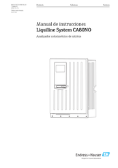 Endress+Hauser Liquiline System CA80NO Manual De Instrucciones