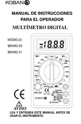 koban KMD-21 Manual De Instrucciones Para El Operador