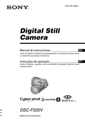 Sony Cyber-shot DSC-F505V Manual De Instrucciones