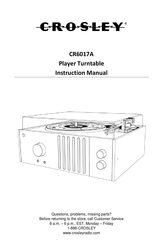 Crosley CR6017A Manual De Instrucciones