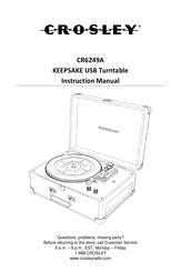 Crosley KEEPSAKE CR6249A Manual De Instrucciones