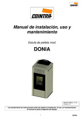 Cointra DONIA Manual De Instalación, Uso Y Mantenimiento