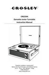 Crosley CR6234A Manual De Instrucciones