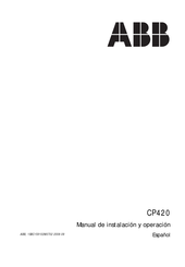 ABB CP420 Manual De Instalación Y Operador