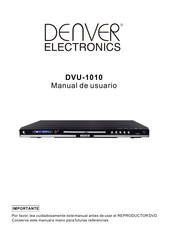 Denver Electronics DVU-1010 Manual De Usuario