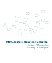 Blackberry 7130g Información Sobre El Producto Y La Seguridad