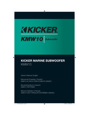 Kicker KMW10 Manual Del Propietário