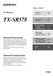 Onkyo TX-SR578 Manual De Instrucciones