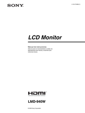 Sony LMD-940W Manual De Instrucciones