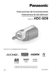 Panasonic HDC-SD9 Instrucciones De Funcionamiento