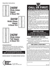 Whittier Wood Products 242W Instrucciones Para Armar