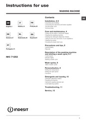 Indesit IWC 71252 Manual De Instrucciones