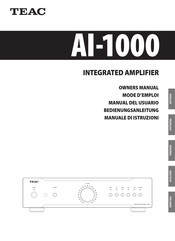 Teac AI-1000 Manual Del Usuario