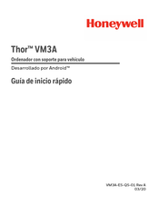 Honeywell Thor VM3A Guia De Inicio Rapido