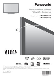 Panasonic VIERA TH-42PZ85E Manual De Instrucciones