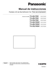 Panasonic TH-49LF80W Manual De Instrucciones