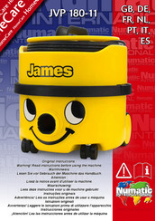 Numatic James JVP 180-11 Instrucciones Originales