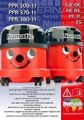 Numatic PPR 200-11 Manual Del Usuario