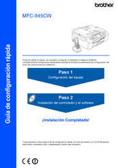 Brother MFC845CW Guía De Configuración Rápida