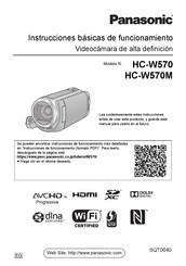 Panasonic HC-W570 Instrucciones De Funcionamiento