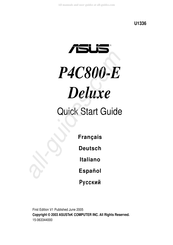 Asus P4C800-E Deluxe Guia De Inicio Rapido