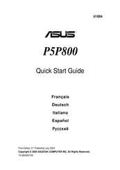 Asus P5P800 Guia De Inicio Rapido