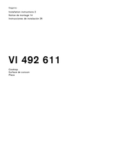 Gaggenau VI 492 611 Instrucciones De Instalación