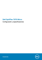 Dell OptiPlex 7070 Micro Configuración Y Especificaciones