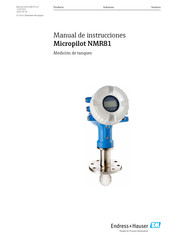 Endress+Hauser Micropilot NMR81 Manual De Instrucciones