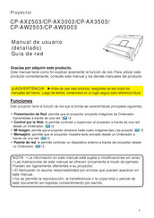 Hitachi CP-AX3003 Manual De Usuario