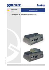 Becker VAU 1.1/1-AC Instrucciones De Uso