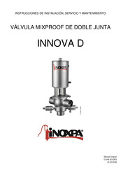 iNOXPA INNOVA D Instrucciones De Instalación, Servicio Y Mantenimiento