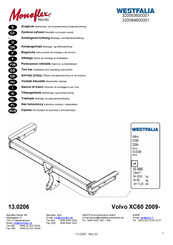 Westfalia Monoflex Nordic 13.0206 Instrucciones De Montaje Y De Servicio