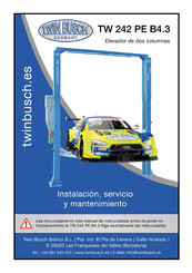 Twin busch TW 242 PE B4.3 Manual De Instrucciones