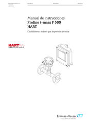 Endress+Hauser Proline t-mass F 500 HART Manual De Instrucciones