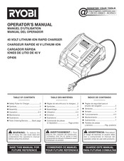 Ryobi OP406 Manual Del Operador