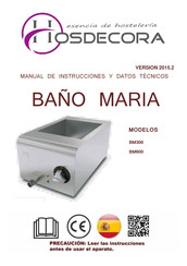 Hosdecora BM600 Manual De Instrucciones